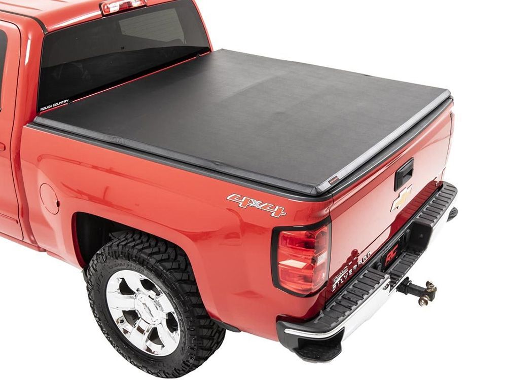 2014-2018 GMC Sierra 1500 Soft Tri-Fold Tonneau Cover by Rough Country