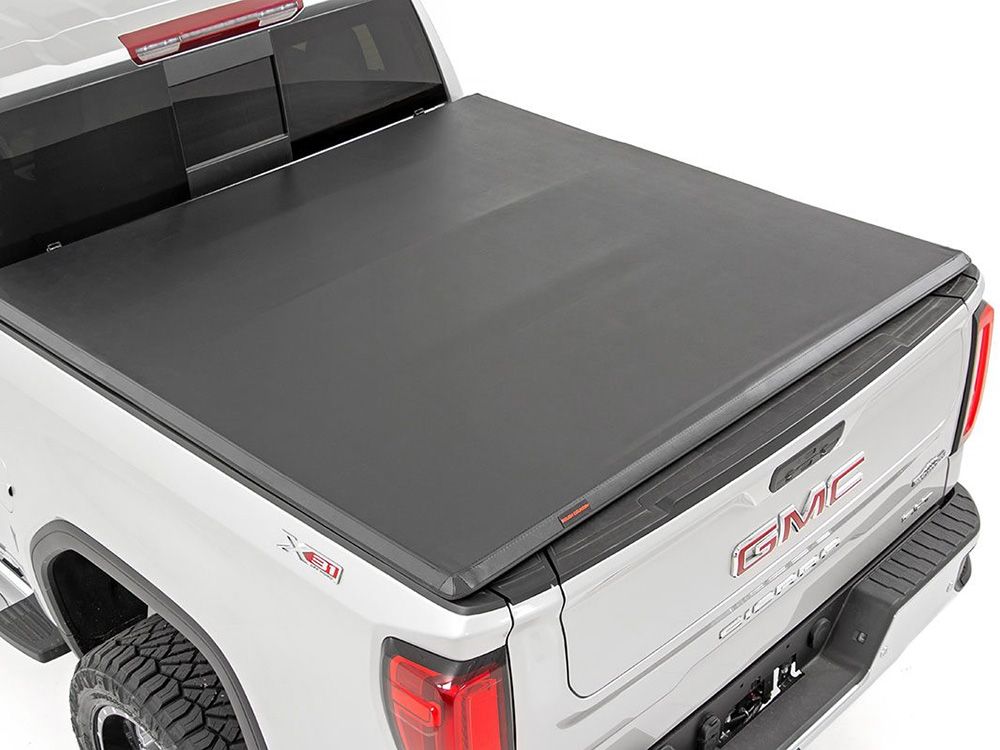 2019-2024 GMC Sierra 1500 Soft Tri-Fold Tonneau Cover by Rough Country