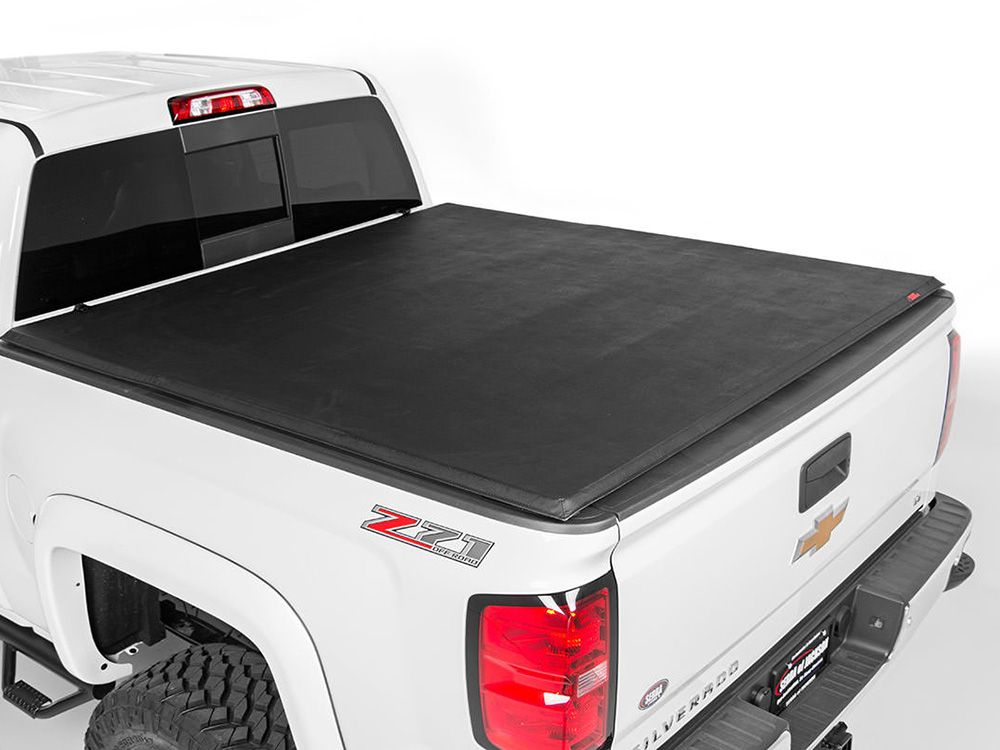 2005-2015 Toyota Tacoma (with 5' bed) Soft Tri-Fold Tonneau Cover by Rough Country