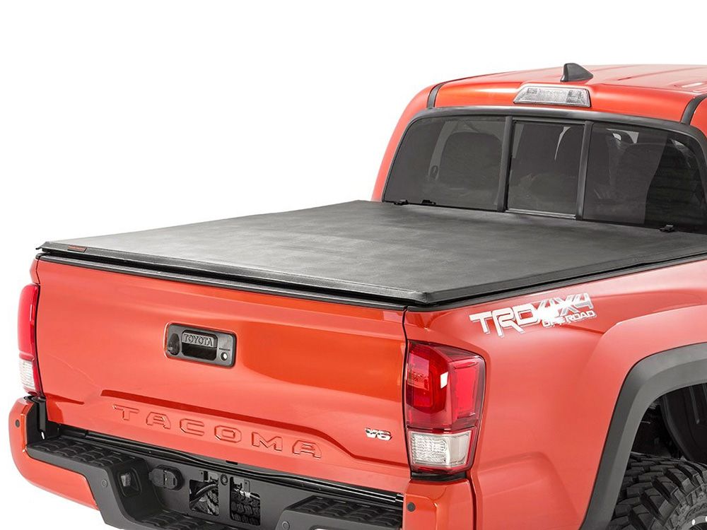 2016-2023 Toyota Tacoma (with 5' bed) Soft Tri-Fold Tonneau Cover by Rough Country