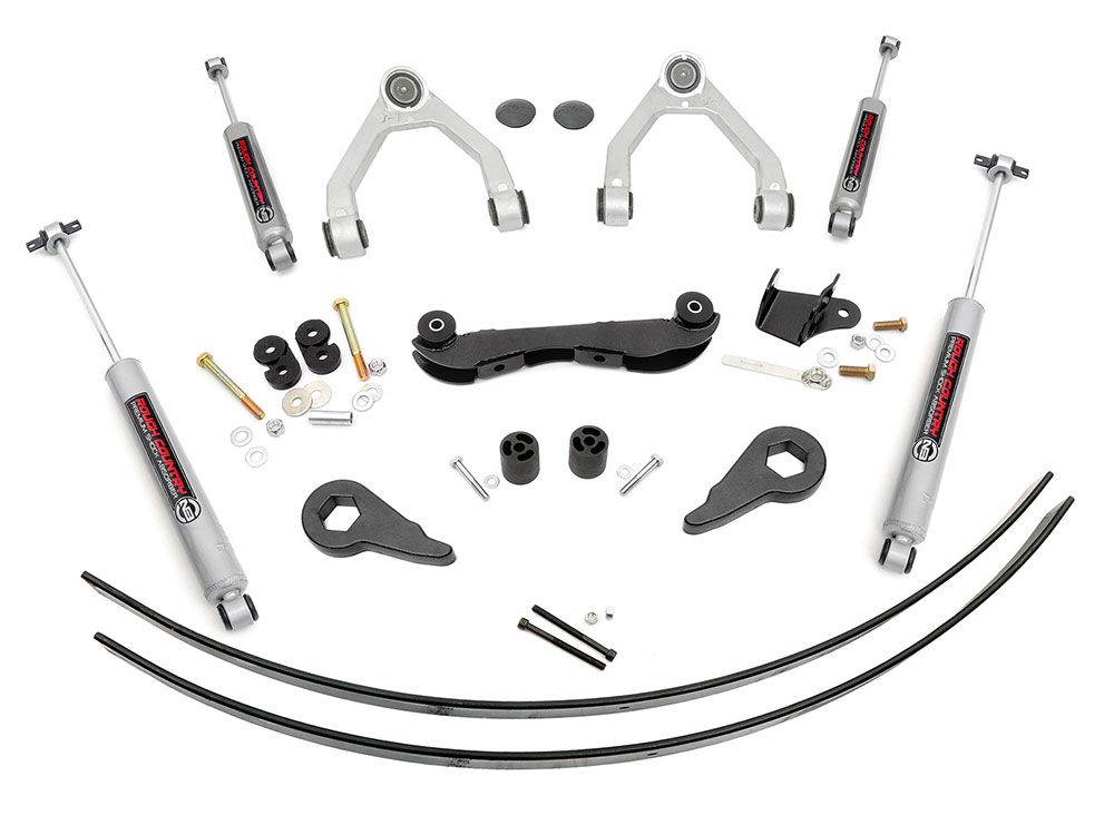 2-3" 1988-1998 Chevy 1500 Pickup 4WD Lift Kit (w/rear add-a-leafs) by Rough Country