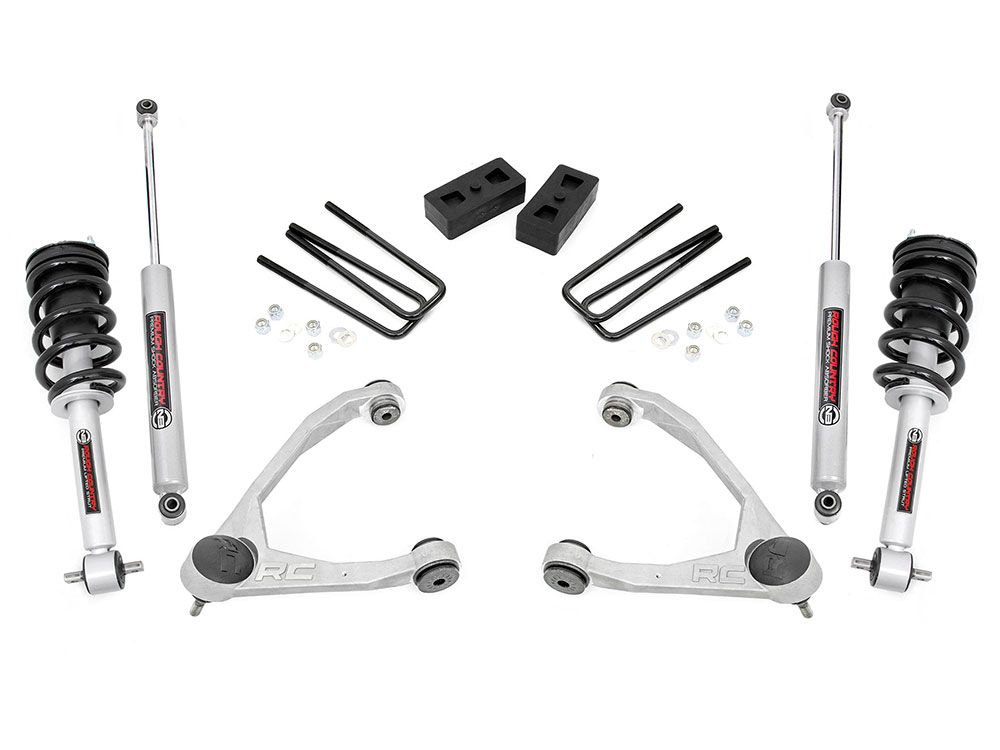 MaXpeedingrods Rear Air Suspension Spring Kit – 2500lbs Load – Fits GMC Sierra 1500 2WD/4WD 2014-2018