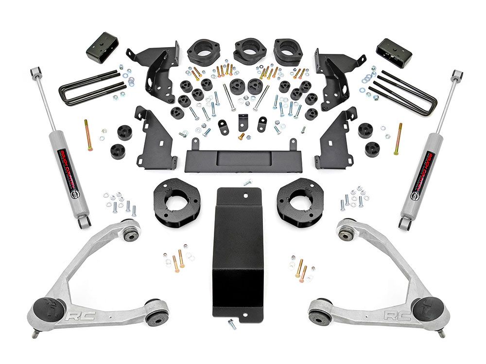 4.75" 2014-2015 Chevy Silverado 1500 4WD (w/aluminum factory arms) Combo Lift Kit by Rough Country