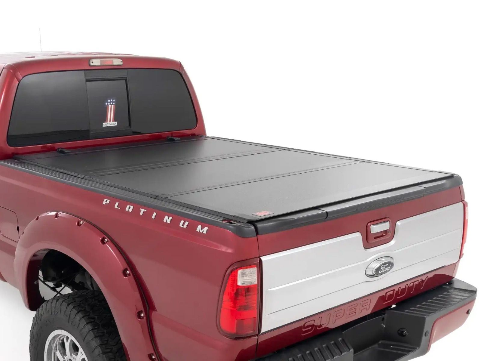 1999-2016 Ford F250/F350 (w/6' 10" bed) Hard Tri-Fold Flip Up Tonneau Cover by Rough Country