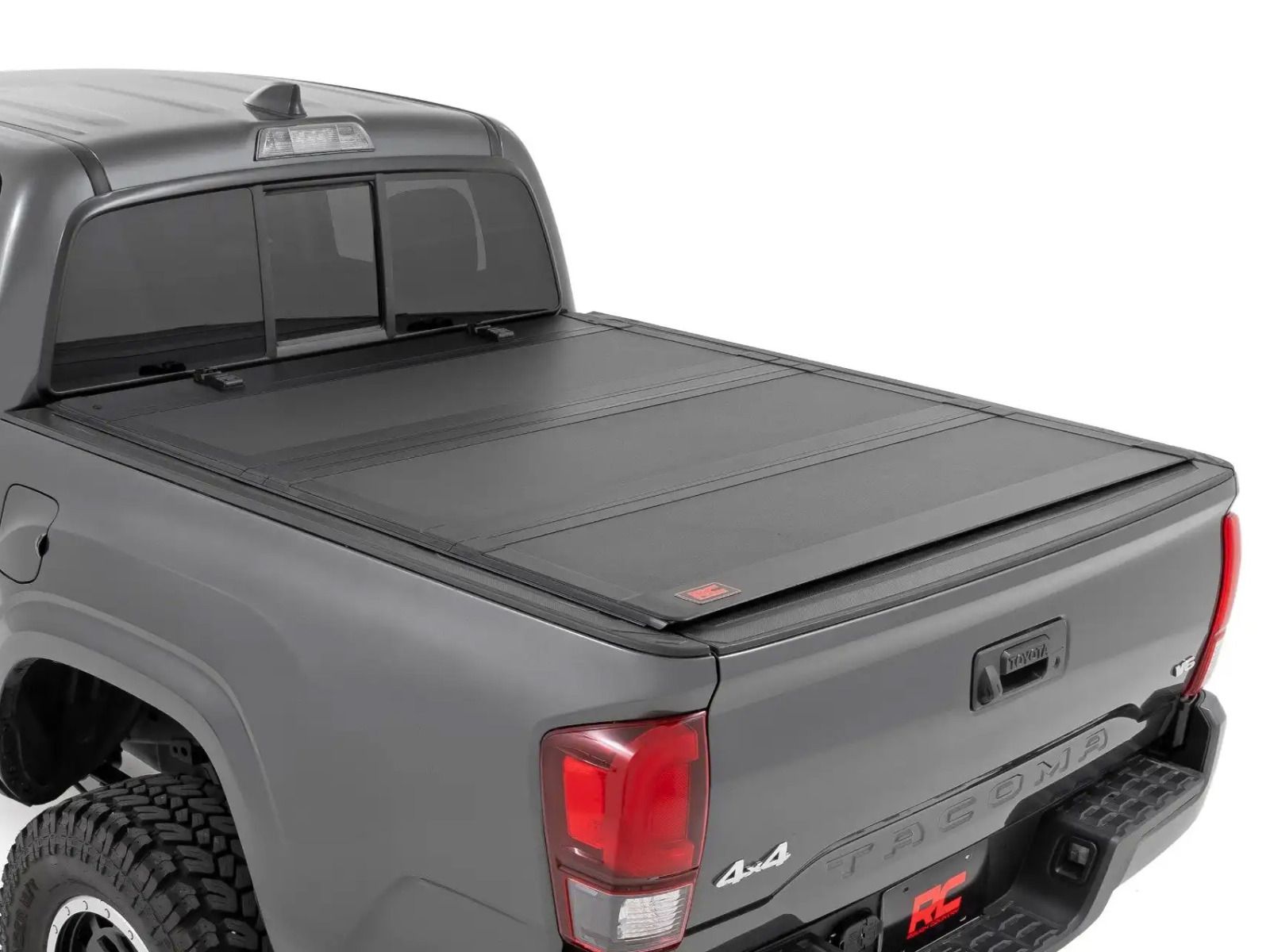 2016-2023 Toyota Tacoma Hard Tri-Fold Flip Up Tonneau Cover by Rough Country