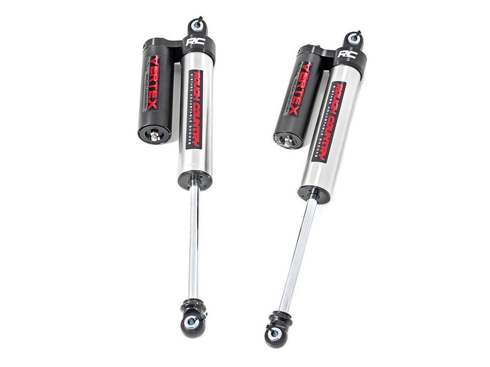 F150 2014-2023 Ford 2wd Rough Country Adjustable Vertex Series Rear Shocks (fits w/ 5-7.5" Rear Lift)