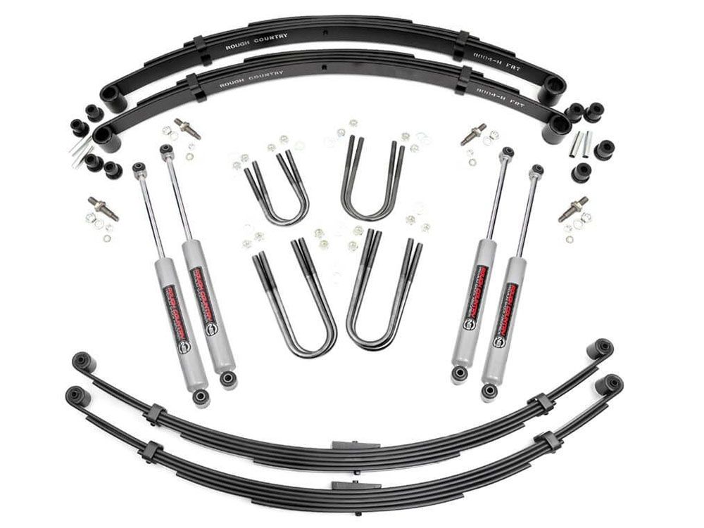3" 1976-1988 Jeep J10 Pickup 4wd Lift Kit (w/rear leaf springs) by Rough Country