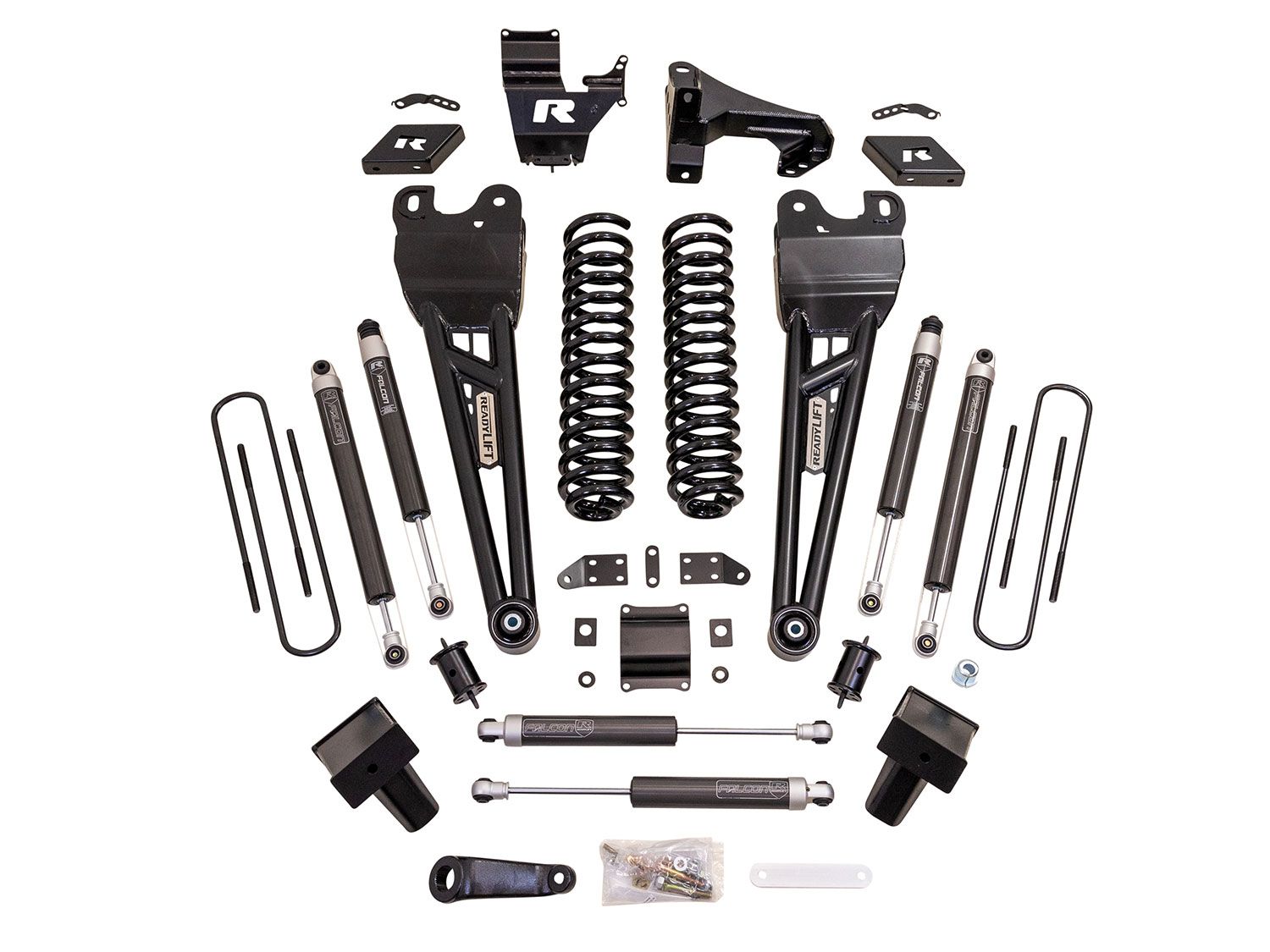 6" F250/F350 2023-2024 Ford 4WD (Diesel Engine) Radius Arm Lift Kit w/Falcon 1.1 Shocks by ReadyLift