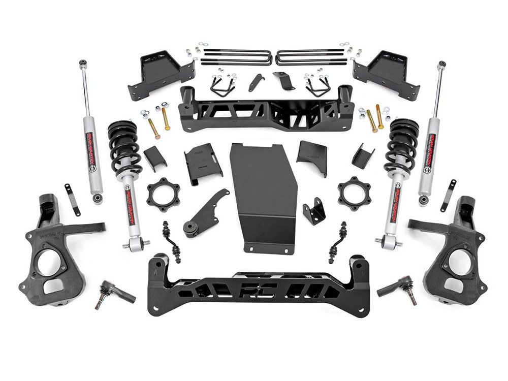 7" 2014-2018 Chevy Silverado 1500 4WD Lift Kit (w/knuckles & lifted struts) by Rough Country