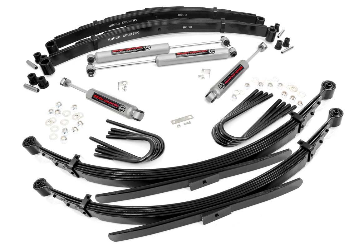 2" 1977-1987 Chevy Suburban 3/4 ton 4WD Lift Kit (w/ 52" Rr Springs) by Rough Country
