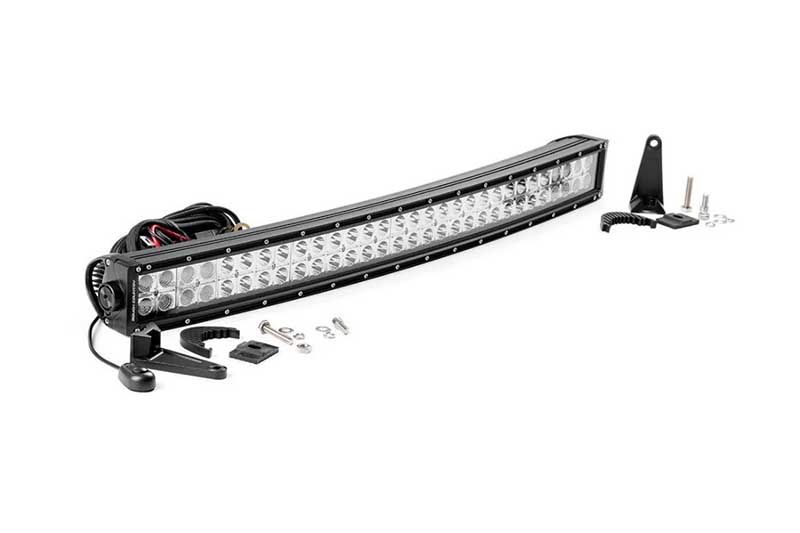 30" Curved Cree LED Light Bar - (Dual Row | Chrome Series) by Rough Country