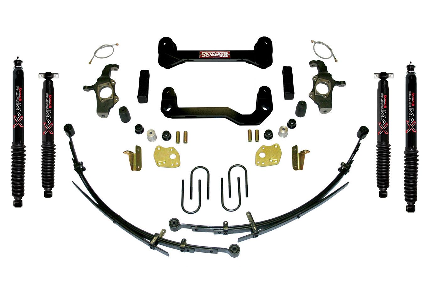 4" 2004-2012 GMC Canyon 2WD Lift Kit (w/rear leaf springs) by Skyjacker