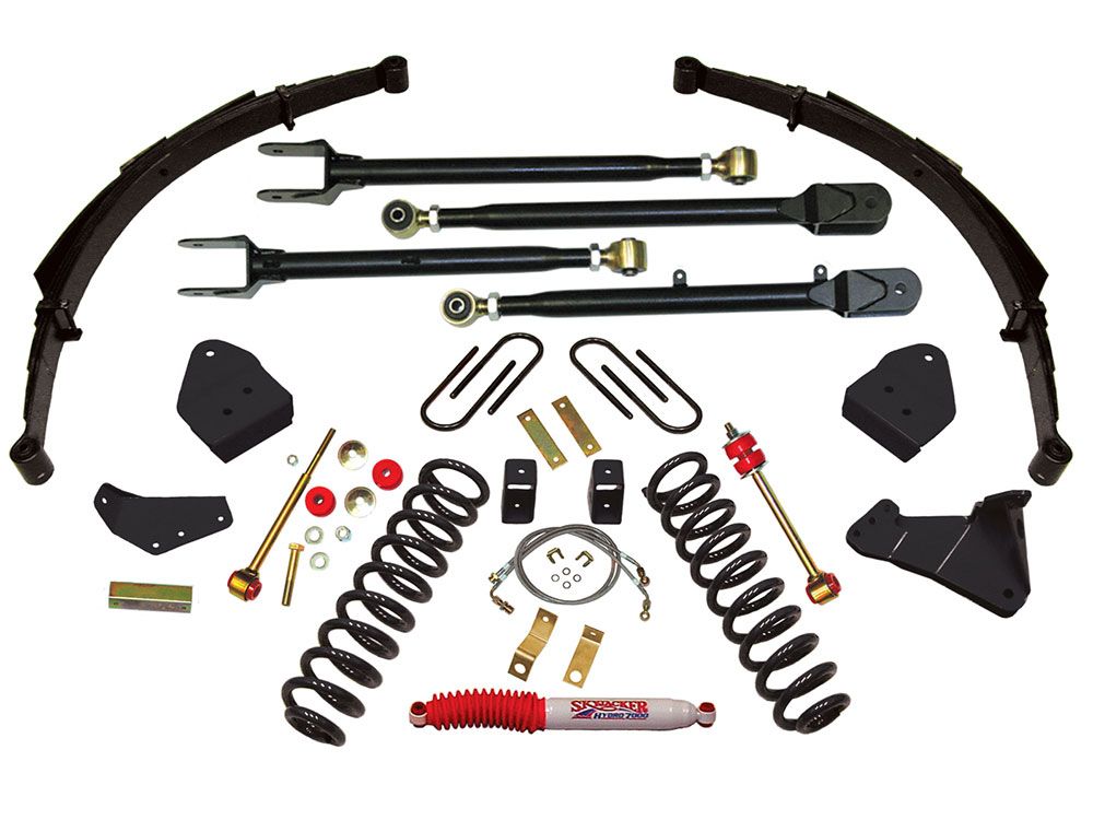 6" 2005-2007 Ford F250 4WD 4 Link Lift Kit w/ Springs by Skyjacker