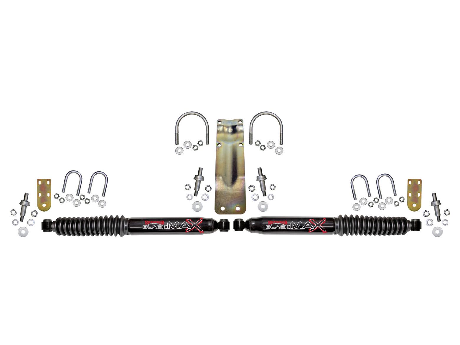 Ramcharger 1974-1993 Dodge 4WD Black Max Dual Steering Stabilizer Kit by Skyjacker