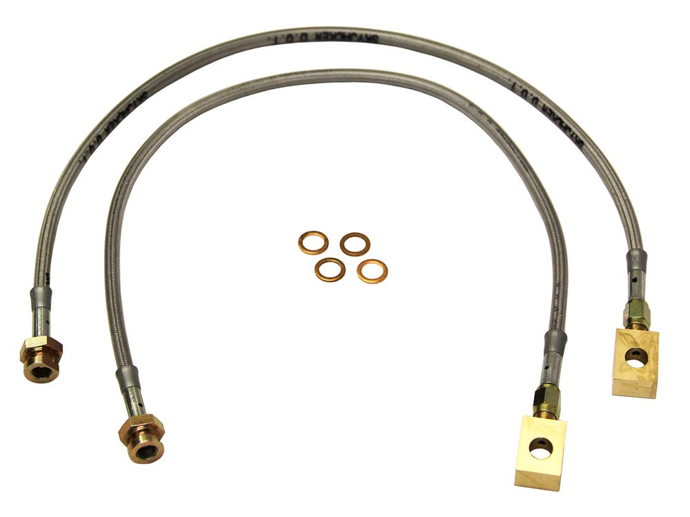 1/2 & 3/4 ton Pickup 1979-1987 Chevy/GMC 4wd (w/ 3-4" Lift) - Front Brake Lines by Skyjacker