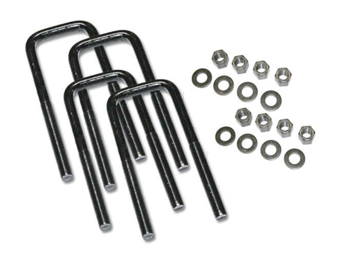 Pickup 1 ton 4wd 1977-1987 Chevy/GMC (excludes dually models) - Rear U-Bolt Kit (fits w/no aftermarket lift blocks)