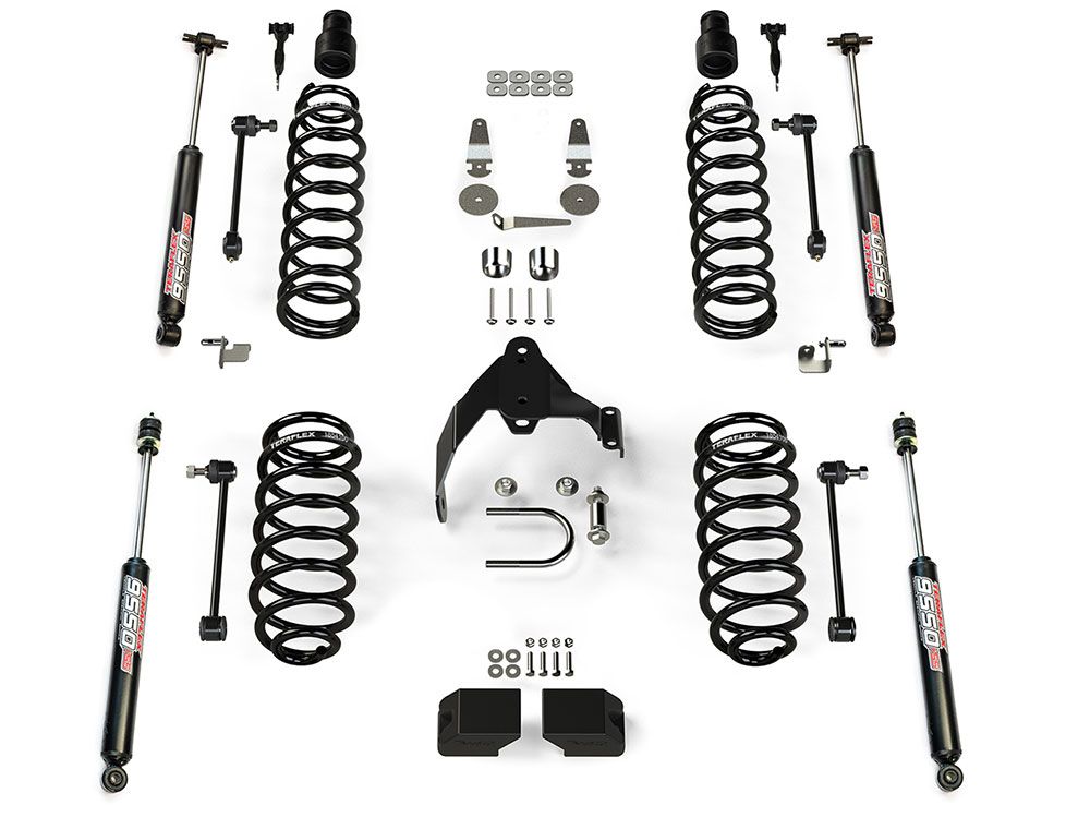 3" 2007-2018 Jeep Wrangler JK (4 door) Base Lift Kit (w/9550 Shocks) by Teraflex