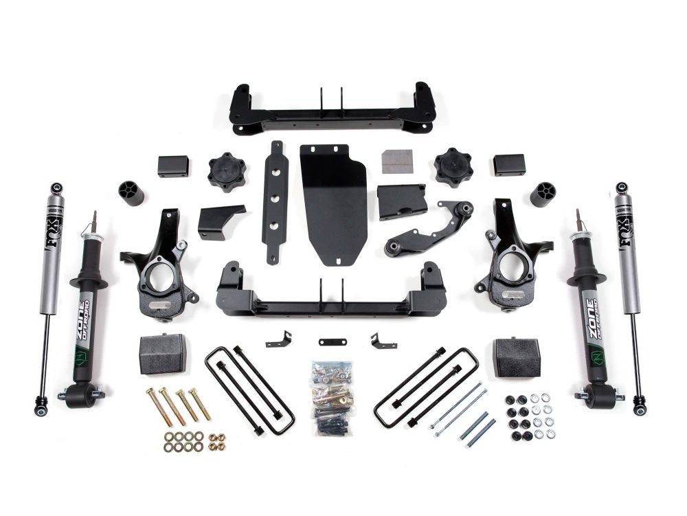 6.5" 2014-2018 GMC Sierra 1500 4WD Lift Kit (w/lift struts) by Zone