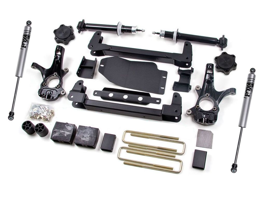 6.5" 2007-2013 Chevy Silverado 1500 4WD Lift Kit (w/ lifted struts) by Zone