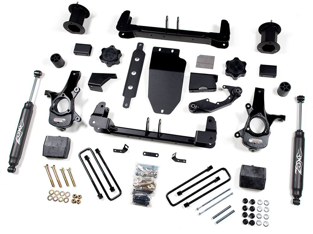 6.5" 2014-2018 GMC Sierra 1500 4WD (w/aluminum or stamped steel factory arms) Lift Kit by Zone