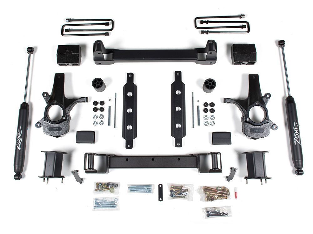 6.5" 2014-2018 Chevy Silverado 1500 2WD (w/aluminum or stamped steel factory arms) - Lift Kit by Zone