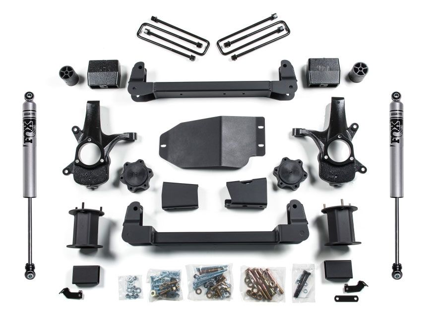 6.5" 2007-2013 Chevy Silverado 1500 4WD Lift Kit (w/ strut spacers) by Zone