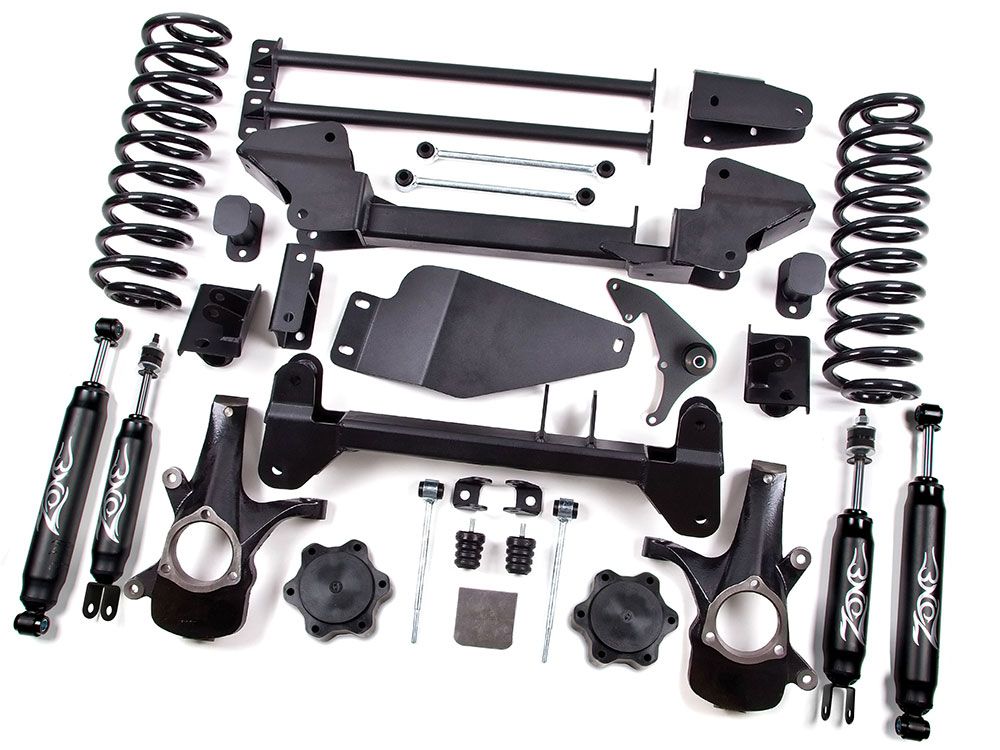 6" 2000-2006 Chevy Avalanche 1500 (w/o Auto Ride) 4WD IFS Lift Kit by Zone
