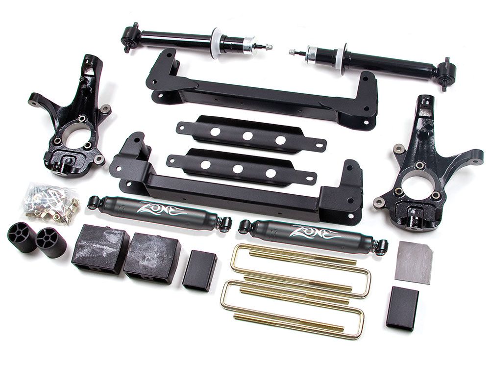 4.5" 2007-2013 Chevy Silverado 1500 2WD IFS Lift Kit by Zone