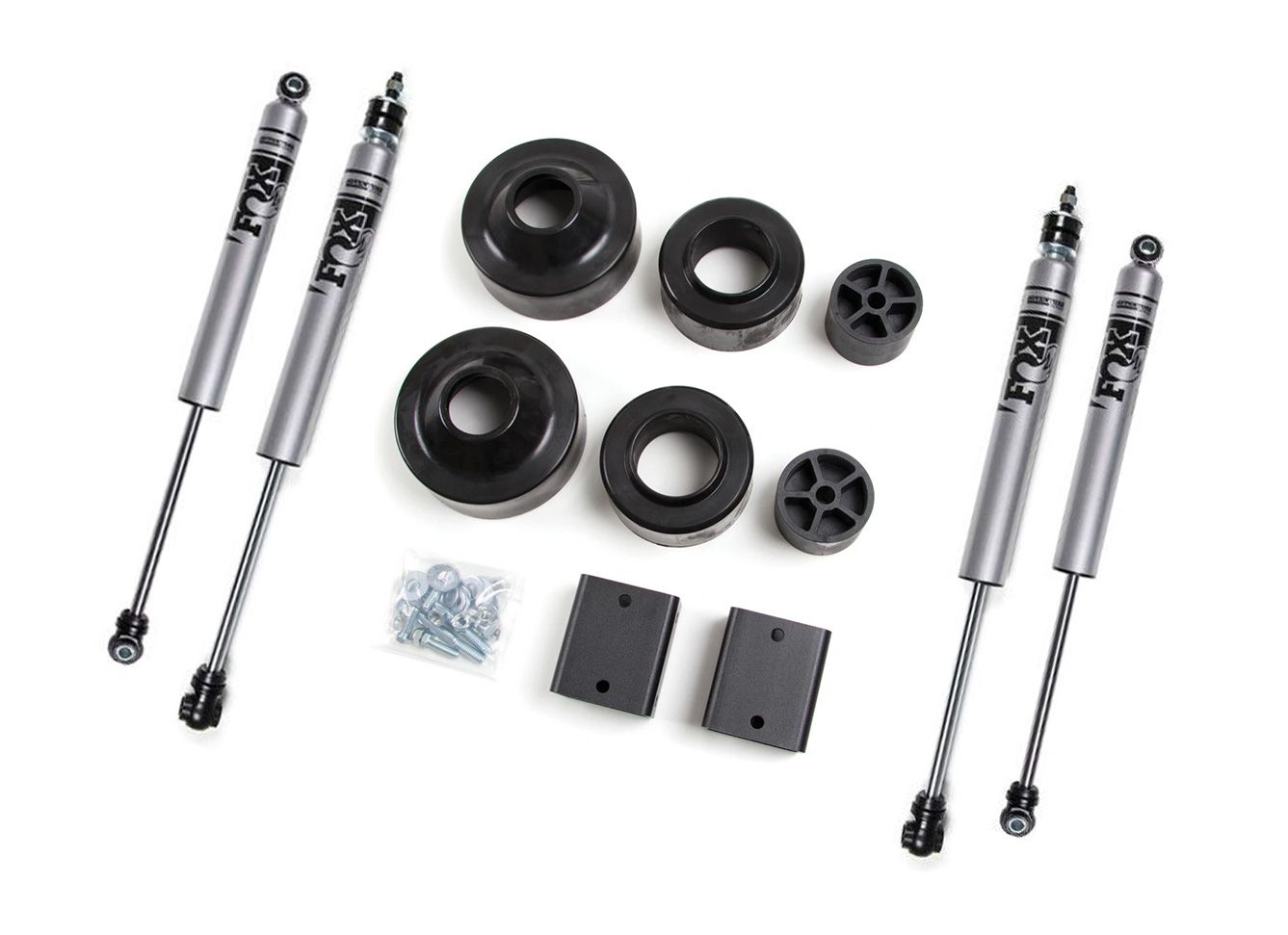 Mountain Goat Series Polyurethane Front Coil Spring Lift Spacers – 2" Lift For Jeep JK Wrangler