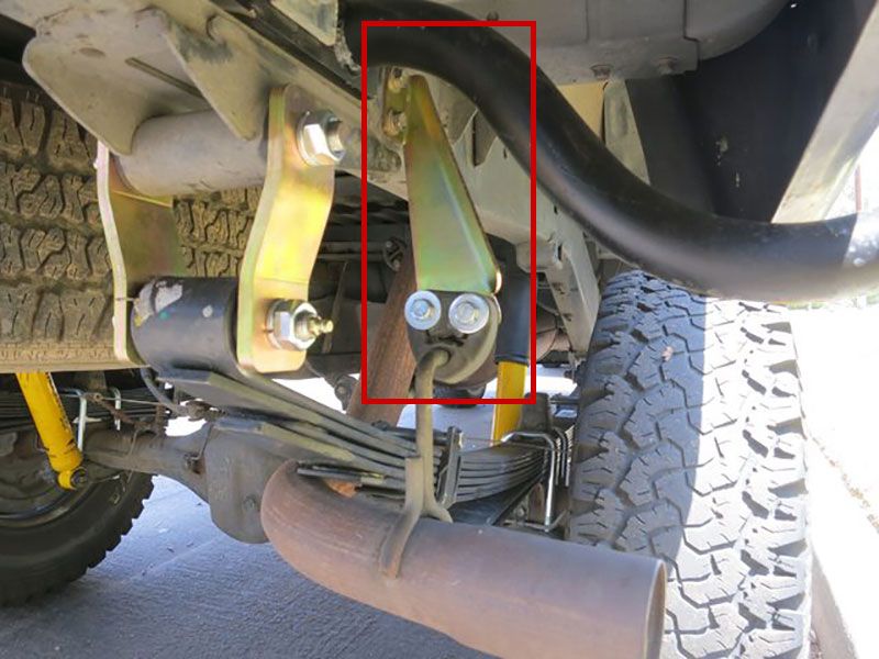 Old Man Emu FK21 19982004 Toyota Rear 4WD Exhaust Relocation Bracket JackIt