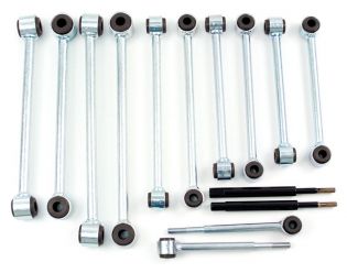 Ram 2500/3500 2003-2013 Dodge w/ 2-4" Lift 4WD - Front Sway Bar End Links by BDS Suspension
