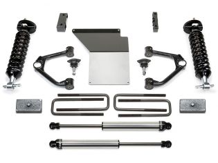 4" 2007-2018 GMC Sierra 1500 4WD (w/cast steel factory arms) Budget Lift Kit w/ DirtLogics by Fabtech