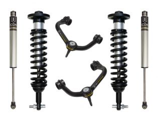 0-2.63" 2014 Ford F150 2wd Coilover Lift Kit by ICON Vehicle Dynamics - Stage 2 (with tubular steel upper control arms)