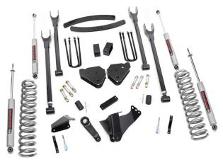 6" 2005-2007 Ford F250/F350 Gas (w/ overloads) 4WD 4-Link Lift Kit by Rough Country