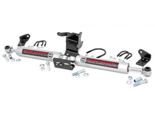Wrangler JL 2018-2023 Jeep 4WD - Dual N3 Steering Stabilizer Kit by Rough Country