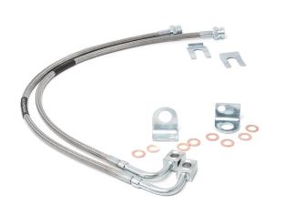 Wrangler JK 2007-2018 Jeep (w/4-6" Lift) - Front Brake Line Kit by Rough Country