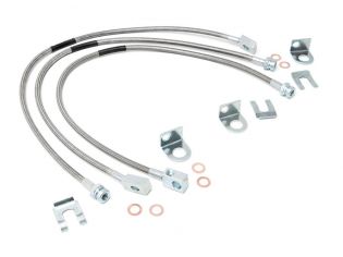 Wrangler TJ 1997-2006 Jeep 4wd (w/4-6" Lift) - Front and Rear Brake Line Kit by Rough Country