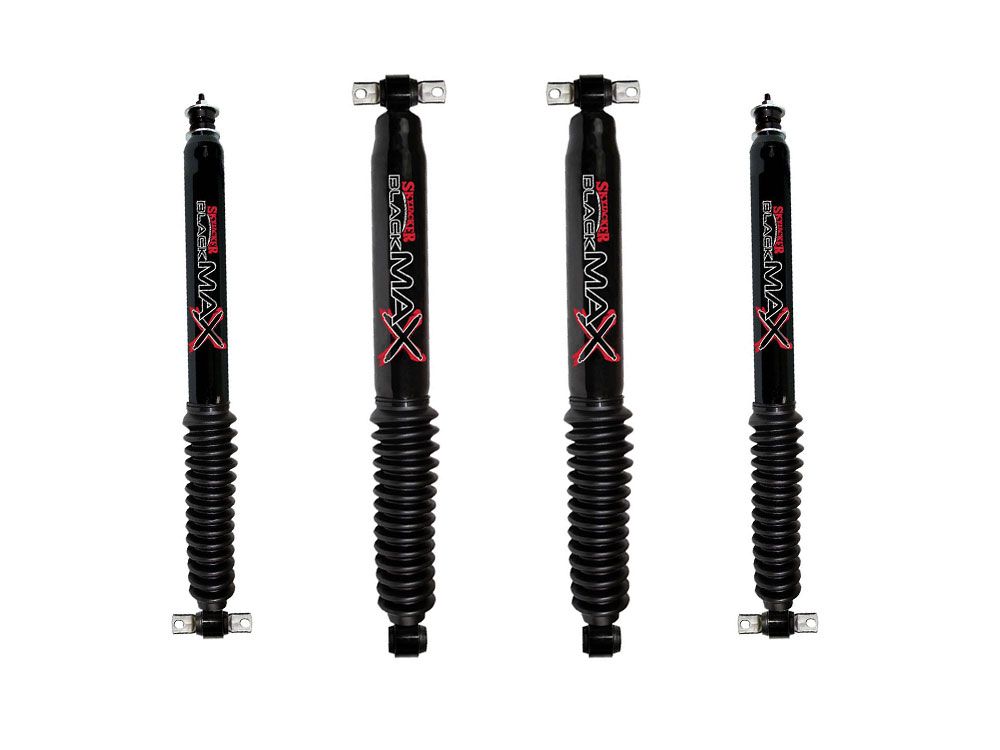 メイドインUSA製ホワイト ショックアブソーバー 2本セット Skyjacker Black Max B8506 / B8572 Chevy Pickup 1500 2wd 1988